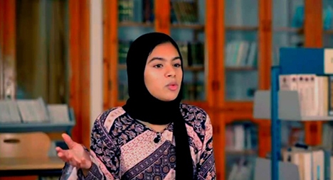 التلميذة المغربية سارة الضعيف وصيفة بطل تحدي القراءة العربي 2021